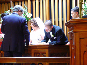 Signing the register