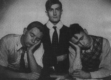 Bottonly (Ralph Peterson), de Pledge (Richard Harding-Browne) and Standforth (Jim Williams).